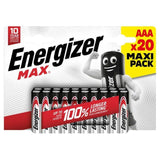 Energizer Max AAA   20 per pack