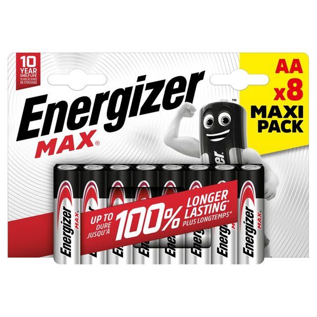Energizer Max Alkaline AA   8 per pack