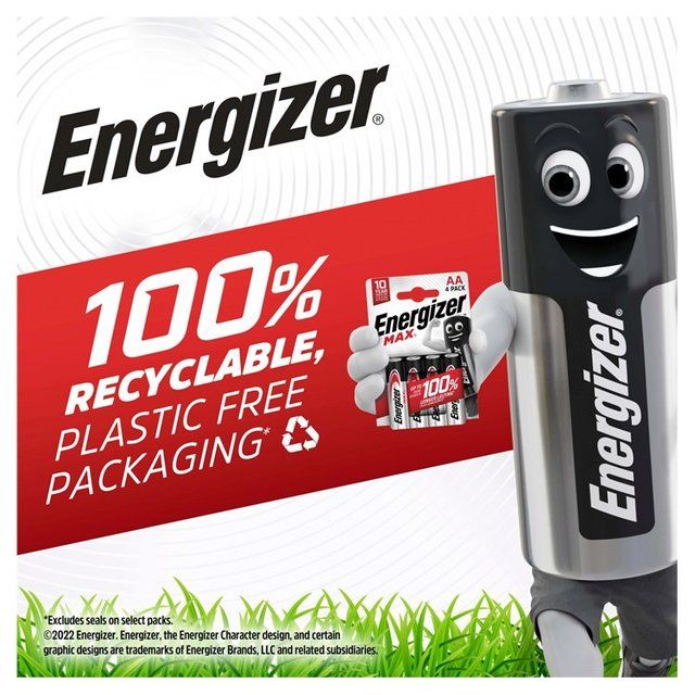 Energizer Max D Batteries Alkaline   4 per pack