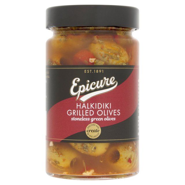 Epicure Halkidiki Grilled Stoneless Olives   290g