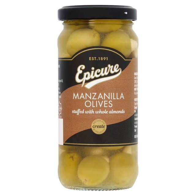 Epicure Manzanilla Olives Stuffed with Almonds   240g