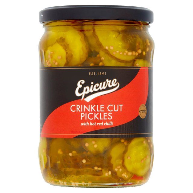 Epicure Spicy Crinkle Cut Pickles   530g