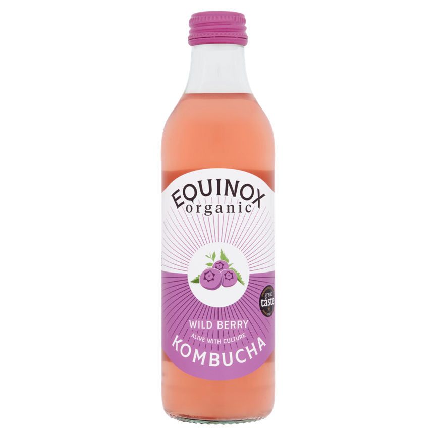 Equinox Organic Kombucha Wild Berry