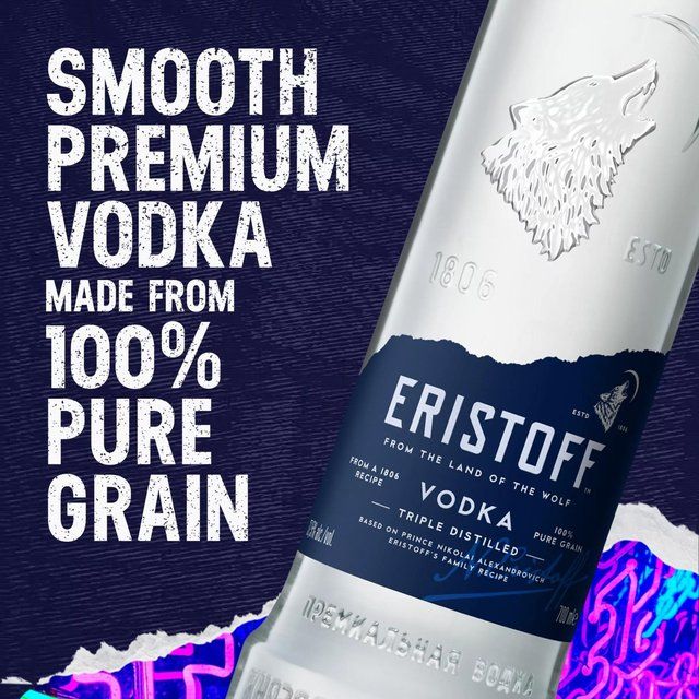 Eristoff Original Pure Grain Vodka   70cl