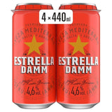 Estrella Damm Premium Lager Beer Cans   4 x 440ml