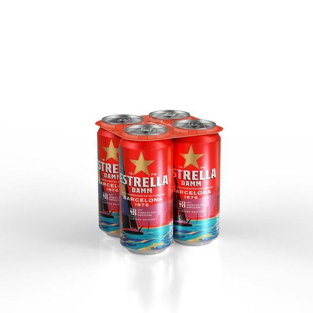 Estrella Damm Premium Lager Beer Cans   4 x 440ml