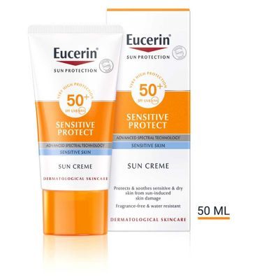 Eucerin Sun Sensitive Protect Face Sun Cream for Sensitive Skin SPF 50+, 50ml