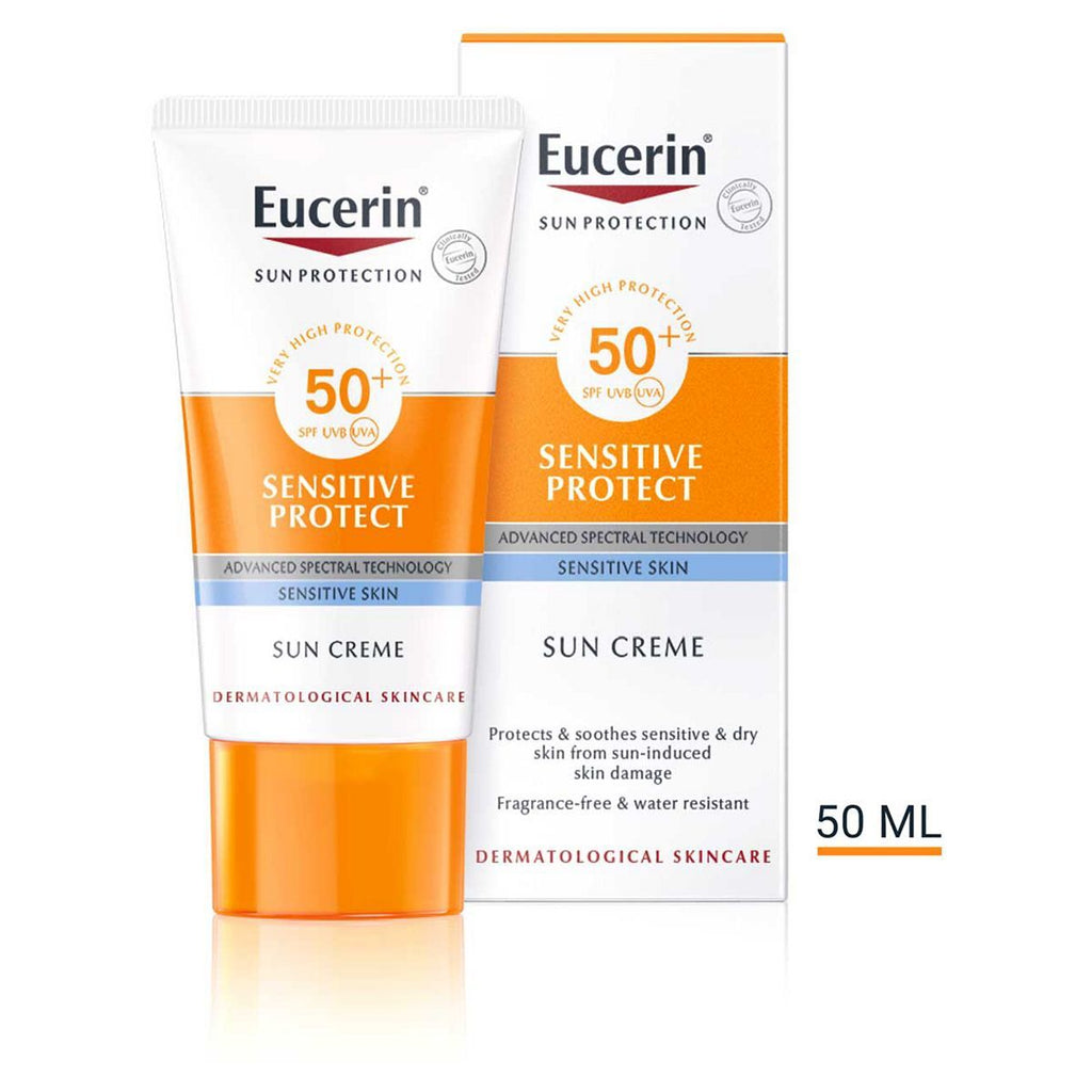 Eucerin Sun Sensitive Protect Face Sun Cream for Sensitive Skin SPF 50+, 50ml