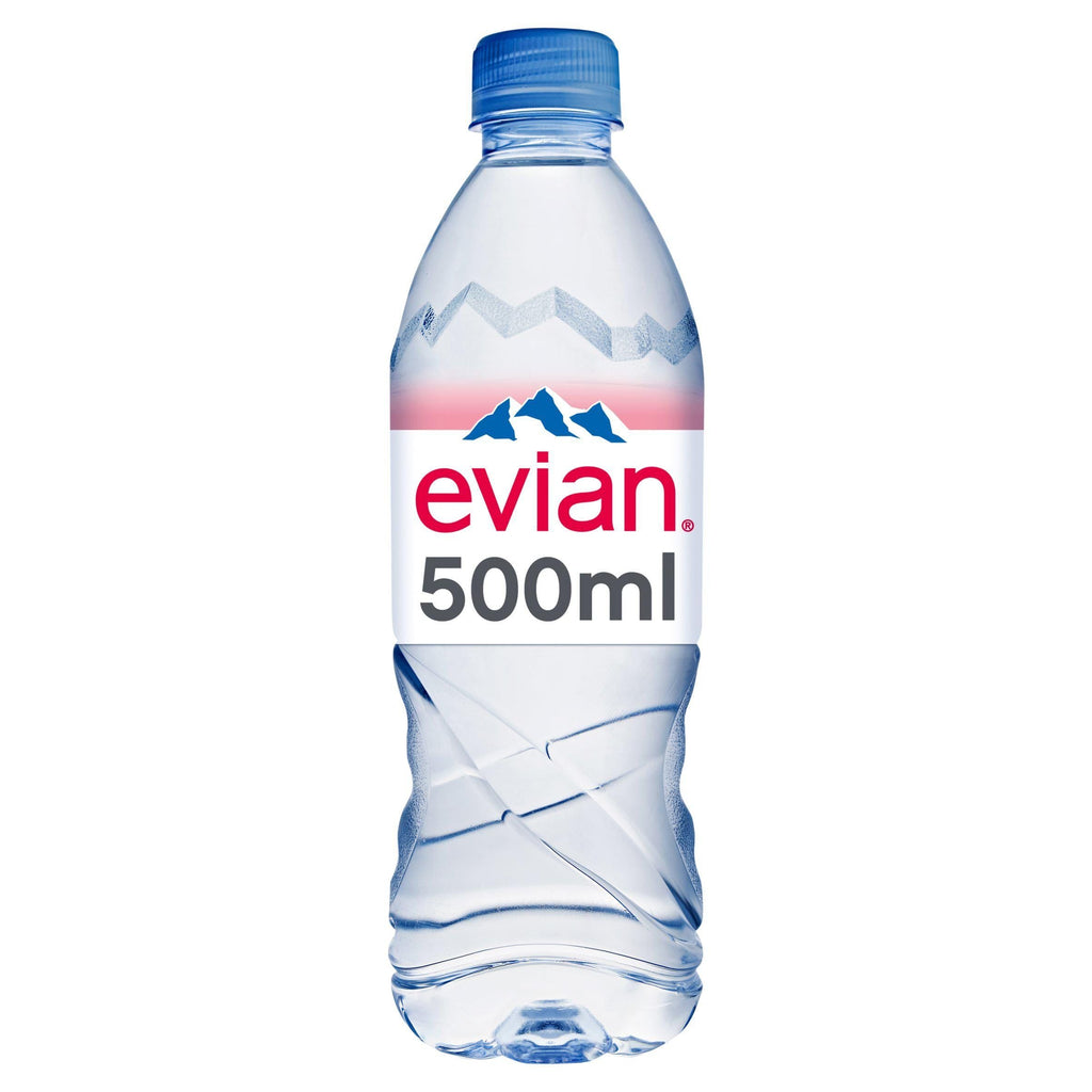 Evian Natural Bottled Mineral Still Water 500ml