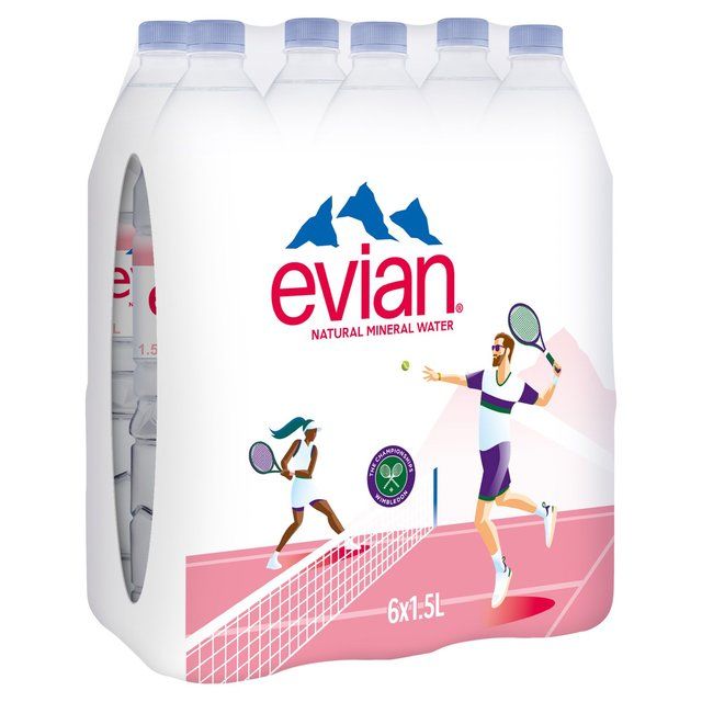 Evian Still Mineral Water   6 x 1.5L