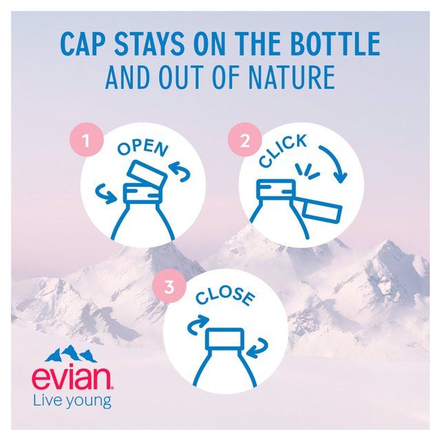 Evian Still Mineral Water   6 x 1.5L