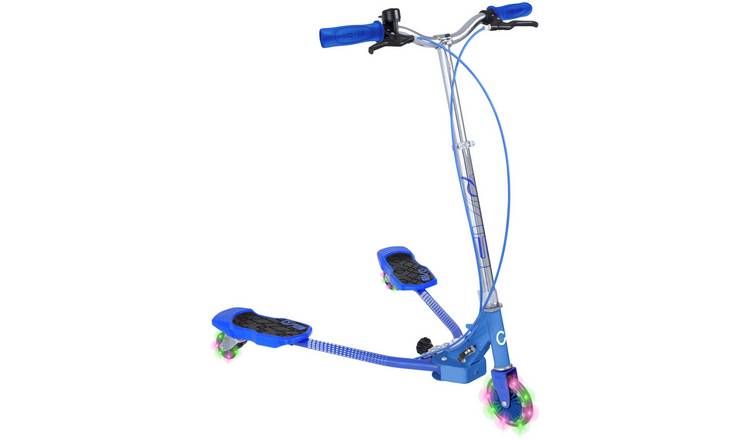 EVO Light Up V-Flex Foldable Scooter - Blue