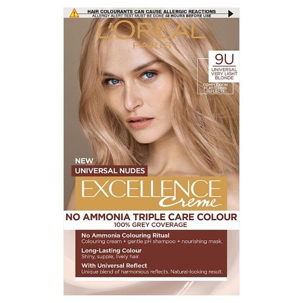 Excellence Cr&amp;egrave;me Universal Nudes 1U Black Hair Dye Blonde 9U