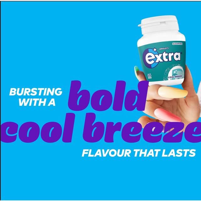 Extra Cool Breeze Sugarfree Chewing Gum Bottle   46 per pack