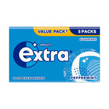 Extra Peppermint Sugarfree Chewing Gum Multipack 5 x 10 Pieces