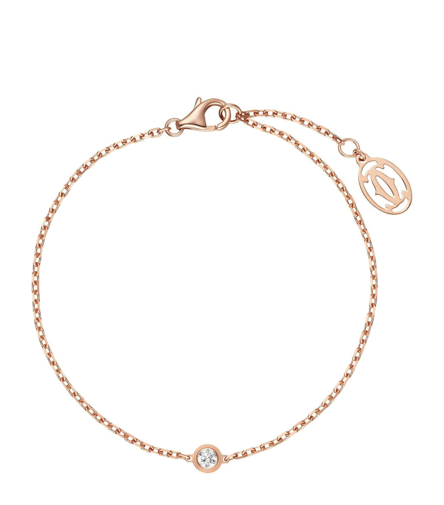 Extra-Small Rose Gold and Diamond Cartier d'Amour Bracelet