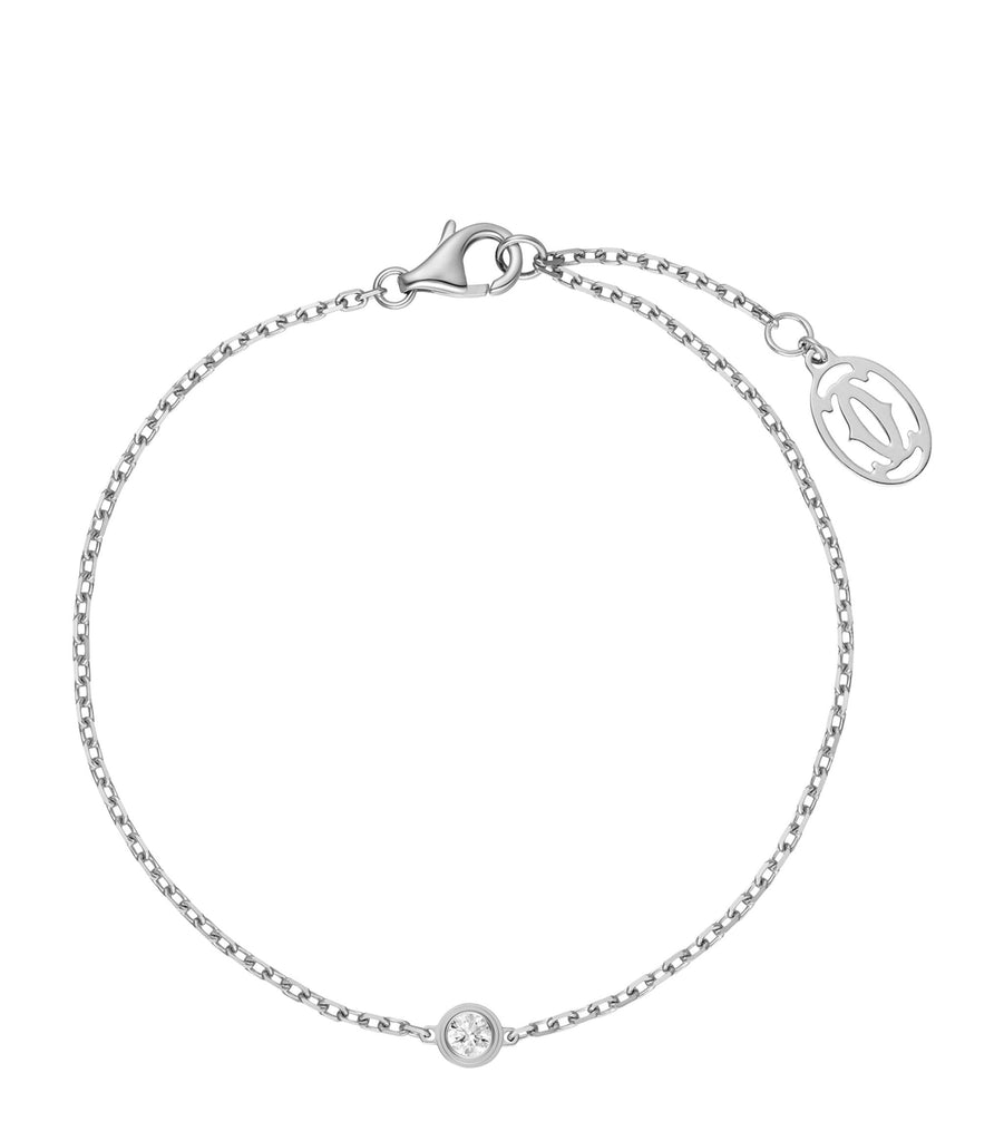 Extra-Small White Gold and Diamond Cartier d'Amour Bracelet