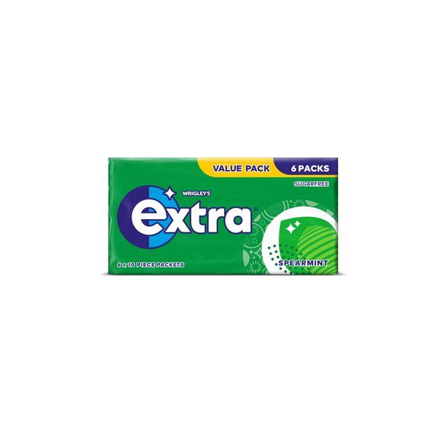 Extra Spearmint Sugarfree Chewing Gum Multipack   70g