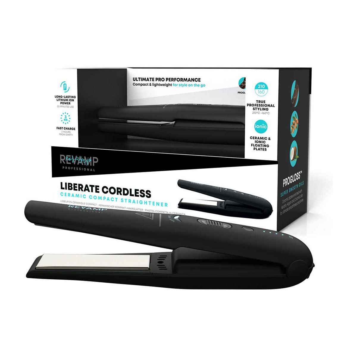 Revamp Progloss Liberate Cordless Ceramic Compact Hair Straightener GOODS Boots   