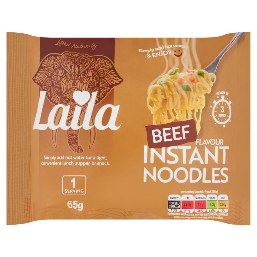 Laila Beef Flavour Instant Noodles 65g