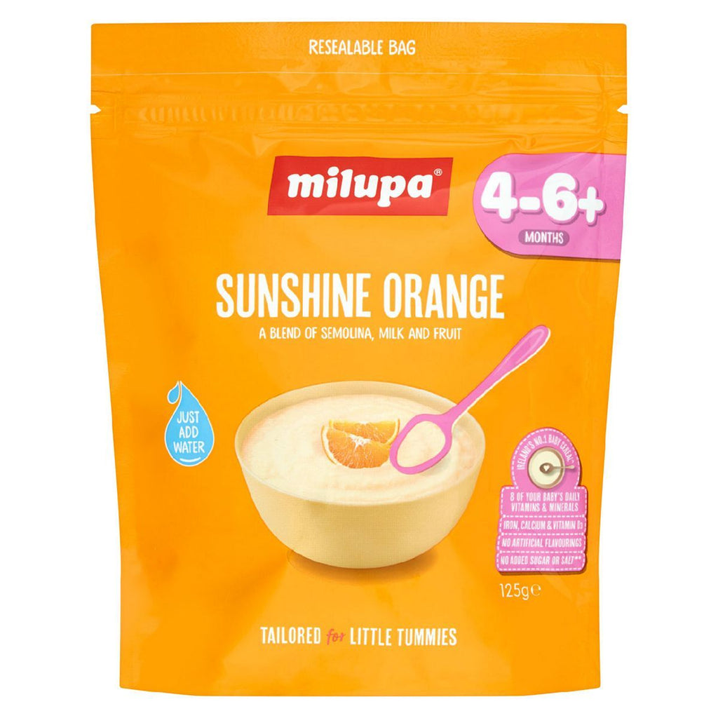 Milupa Sunshine Orange Baby Cereal 4-6+ Months 125g