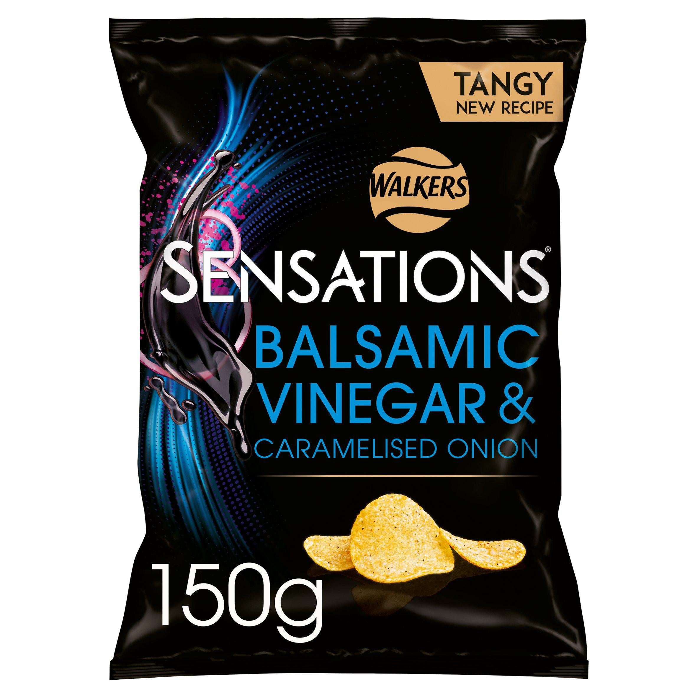 Walkers Sensations Balsamic Vinegar & Caramelised Onion Sharing Crisps 150g GOODS Sainsburys   