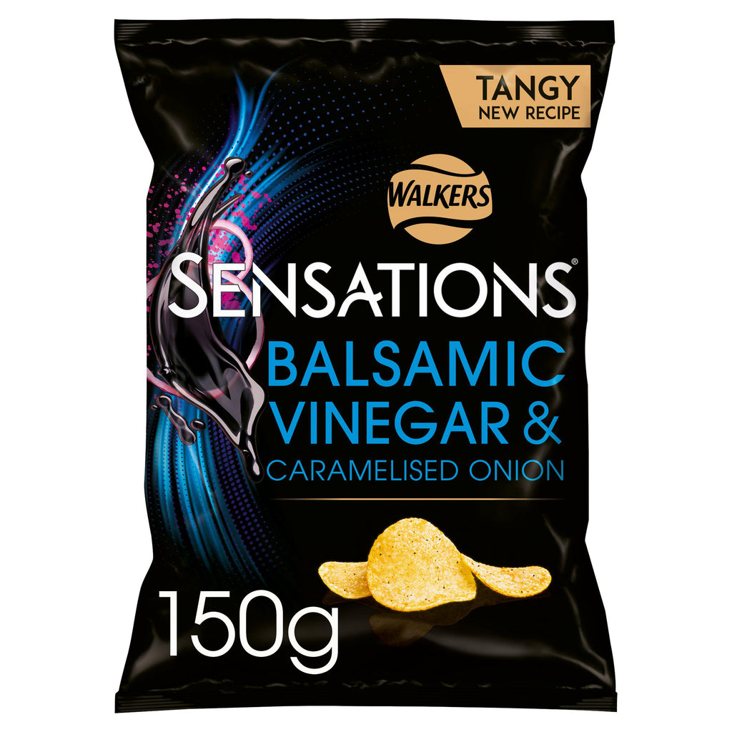 Walkers Sensations Balsamic Vinegar & Caramelised Onion Sharing Crisps 150g