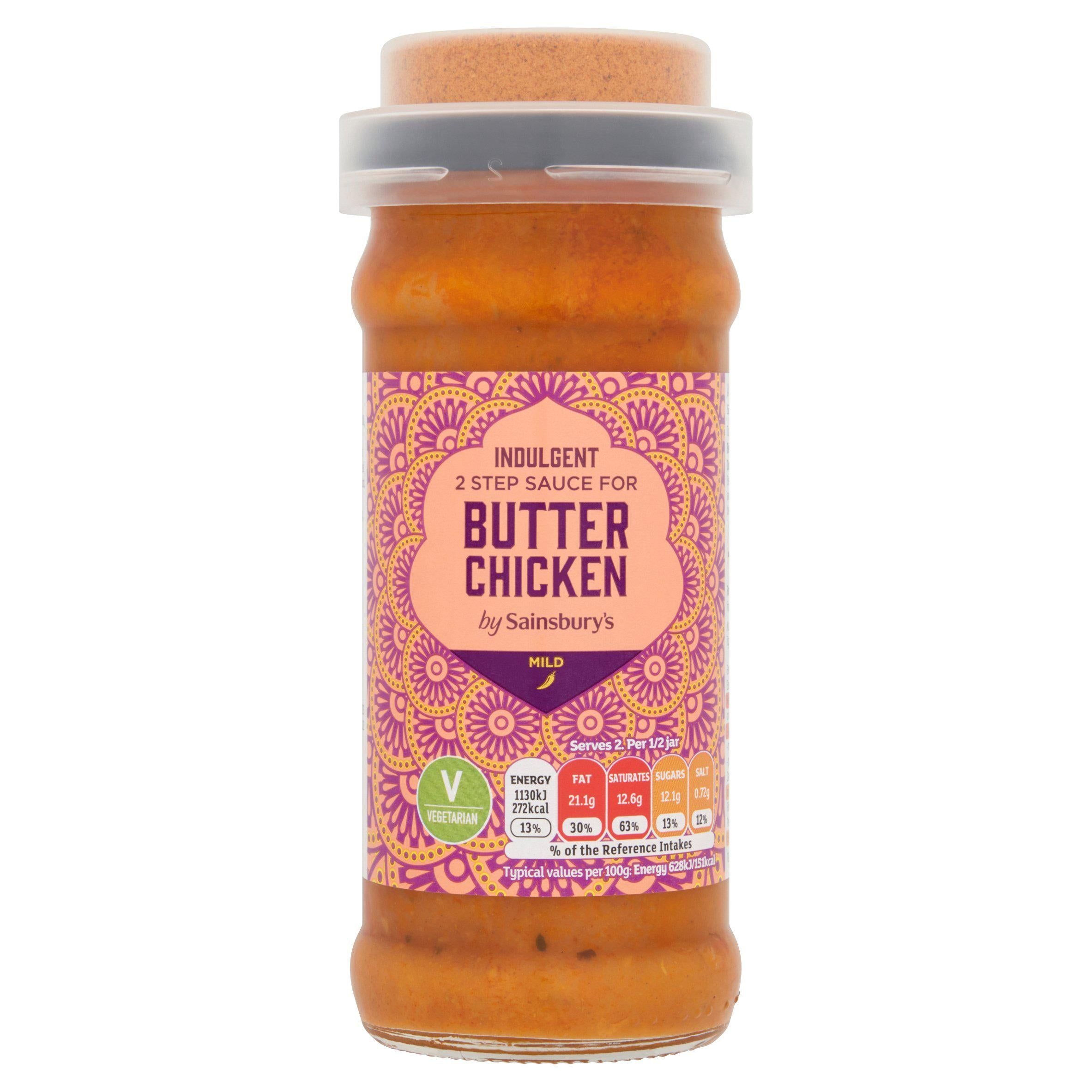 Sainsbury's Butter Chicken 2 Step Cooking Sauce 360g Indian Sainsburys   