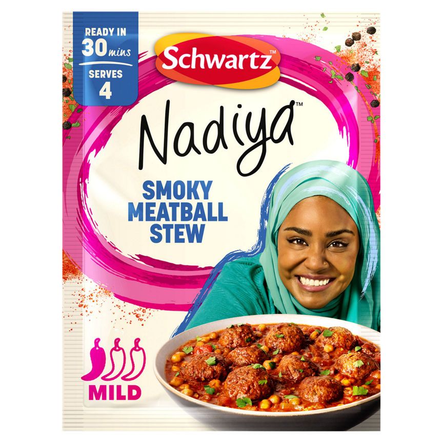 Schwartz Nadiya Smoky Meatball Stew 30g GOODS ASDA   