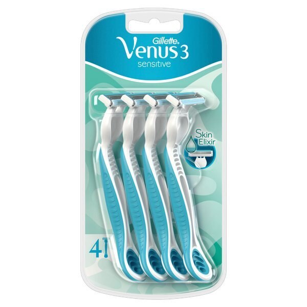 Venus 3 Sensitive Disposable Razors 4 Pack GOODS Superdrug   