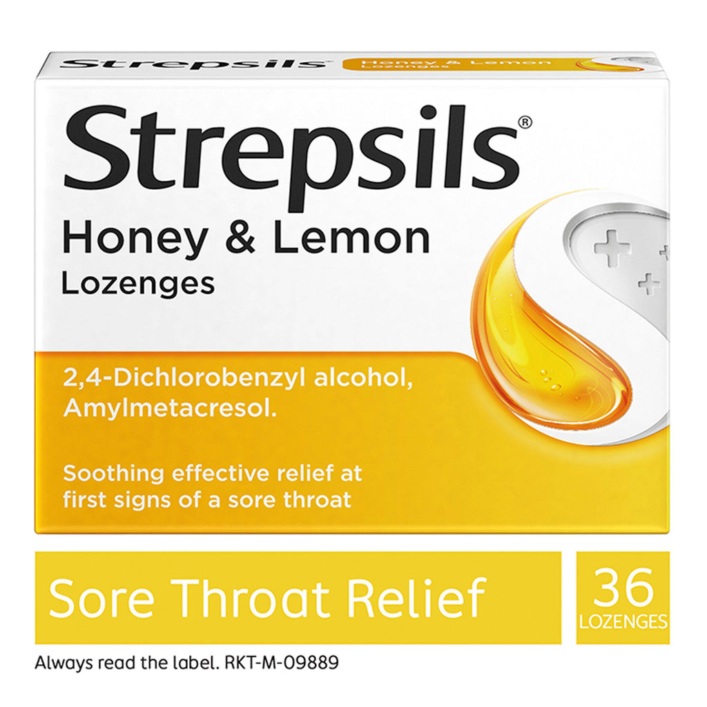 Strepsils Honey & Lemon Sore Throat Lozenges x36