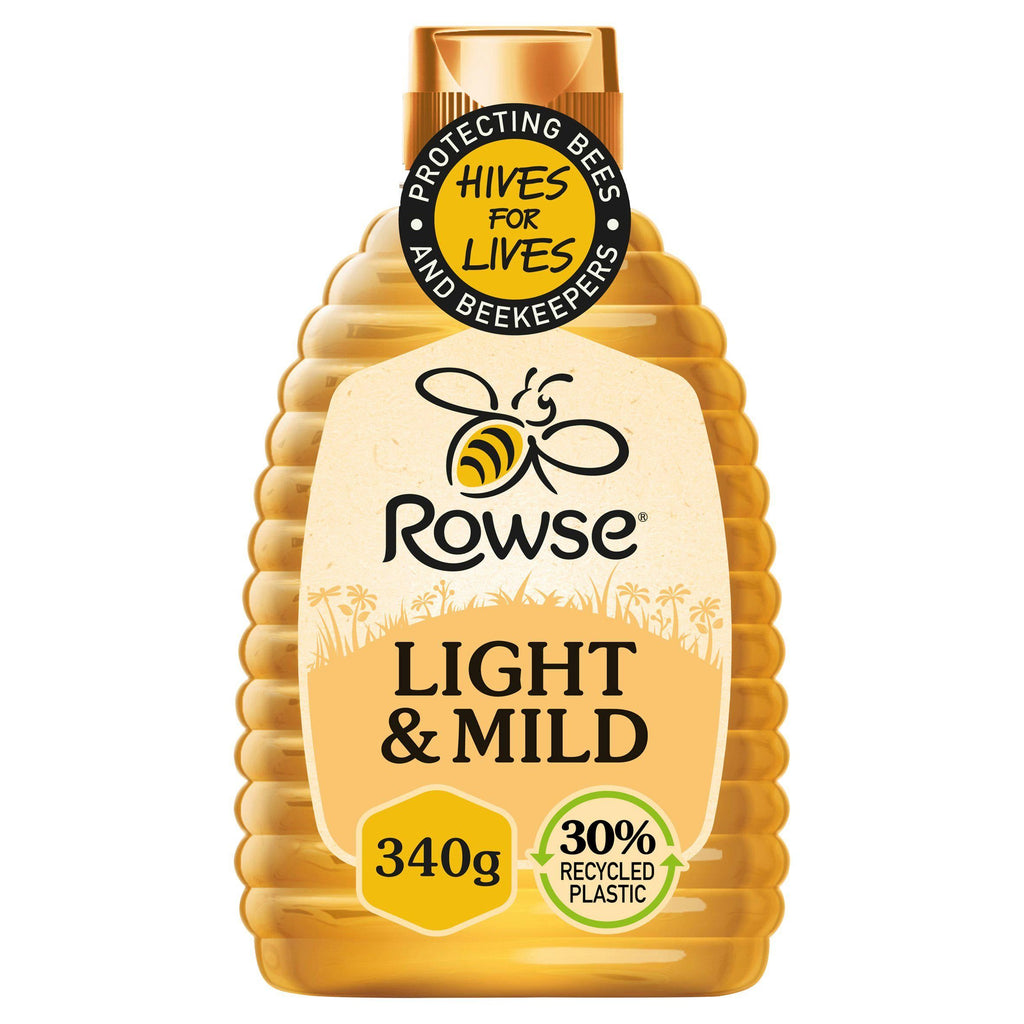 Rowse Mild & Light Squeezy Honey 340g