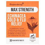 Superdrug Max Echinacea Cold & Flu Relief Tablets X 30 GOODS Superdrug   