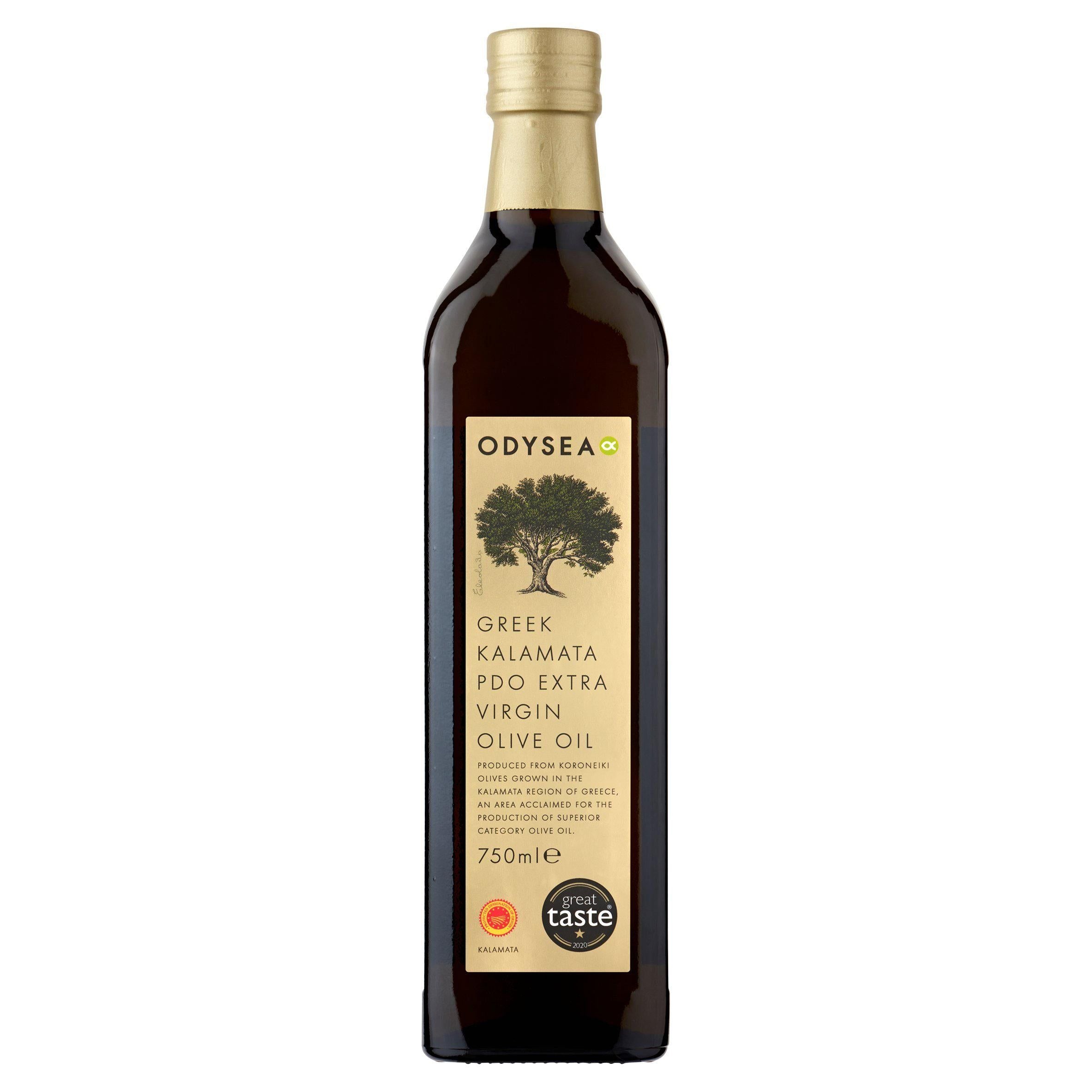 Odysea Greek Kalamata PDO Extra Virgin Olive Oil 750ml oils Sainsburys   