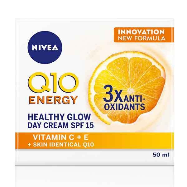 NIVEA Q10 Energy Healthy Glow Day Cream + Vit C SPF15 50ml