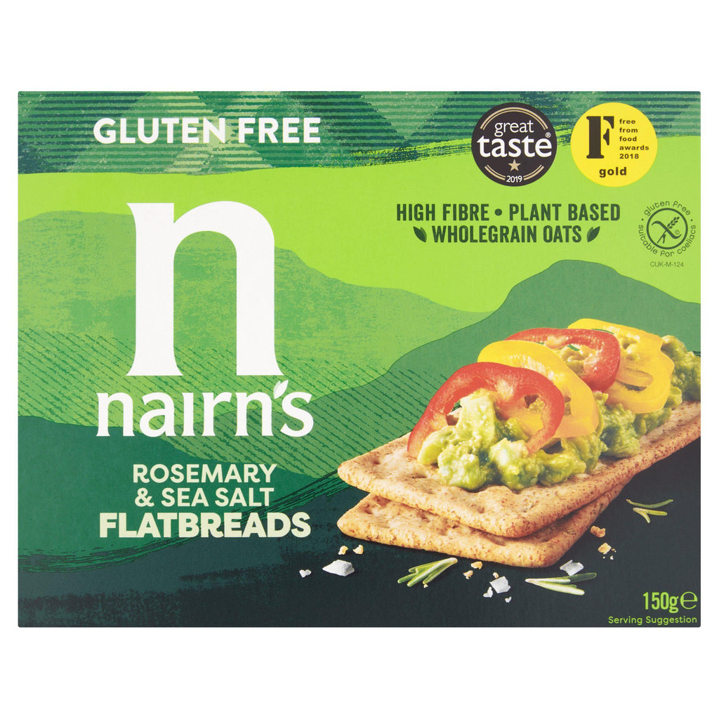 Nairn's Gluten Free Flatbread Rosemary & Sea Salt 150g