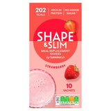 Sainsbury's Shape & Slim Meal Replacement Shakes Strawberry 10x 29g (290g) GOODS Sainsburys   