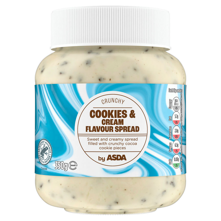 ASDA Crunchy Cookies & Cream Flavour Spread 350g