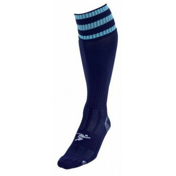 Precision Kids Pro Football Socks (3-6) GOODS Superdrug Navy/Sky Blue  