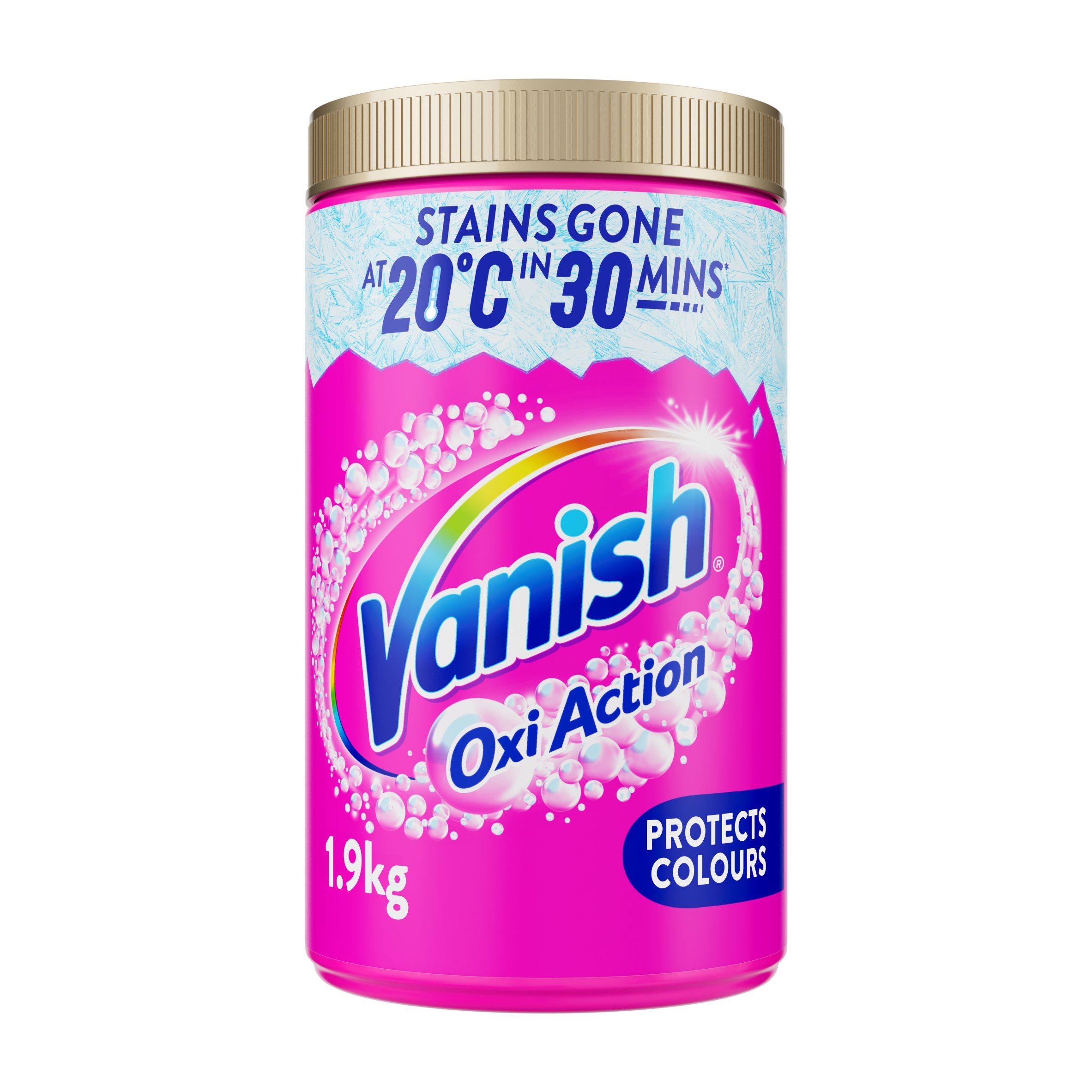 Vanish Gold Oxi Action Laundry Stain Remover Powder Colour 1.9kg detergents & washing powder Sainsburys   