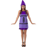 Orion Costumes Womens Purple Crayon Fancy Dress Medium GOODS Superdrug   