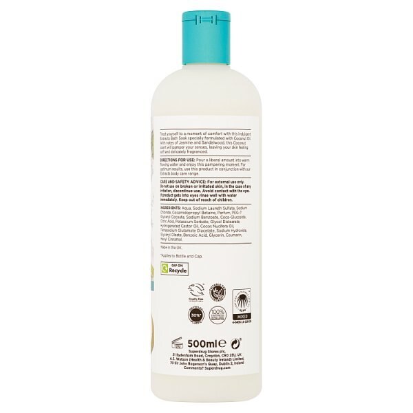 Superdrug Extracts Coconut Bath Soak 500ml GOODS Superdrug   