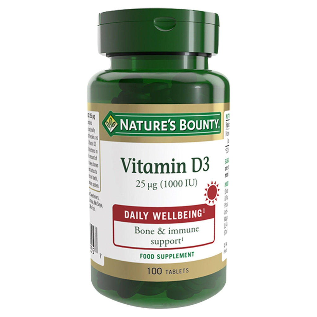 Nature's Bounty Vitamin D3 Tablets 25mg x100