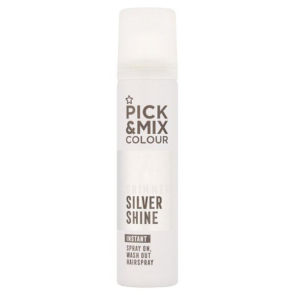 Pick & Mix Colour Hair Spray Silver 75ml