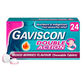 Gaviscon Double Action Heartburn &amp; Indigestion Mixed Berries Tablets x24