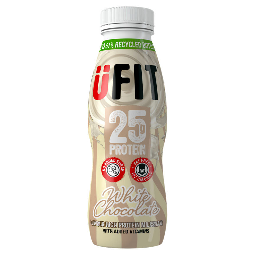 Ufit White Chocolate Flavour High Protein Milkshake 330ml