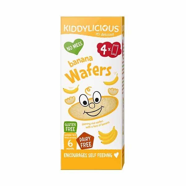 Kiddylicious Banana Mini Wafers 4x4g