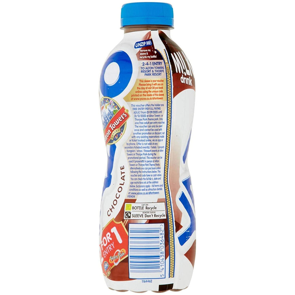 Yazoo Chocolate Milkshake, 10 x 400ml