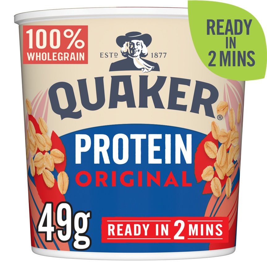 Quaker Protein Original Porridge Pot 49g GOODS ASDA   