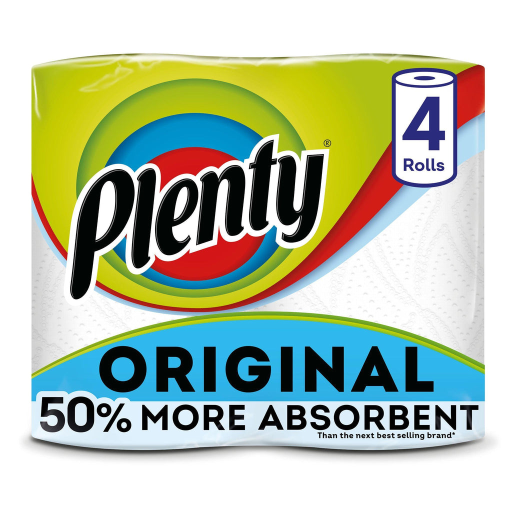 Plenty Original Kitchen Roll 4 Rolls